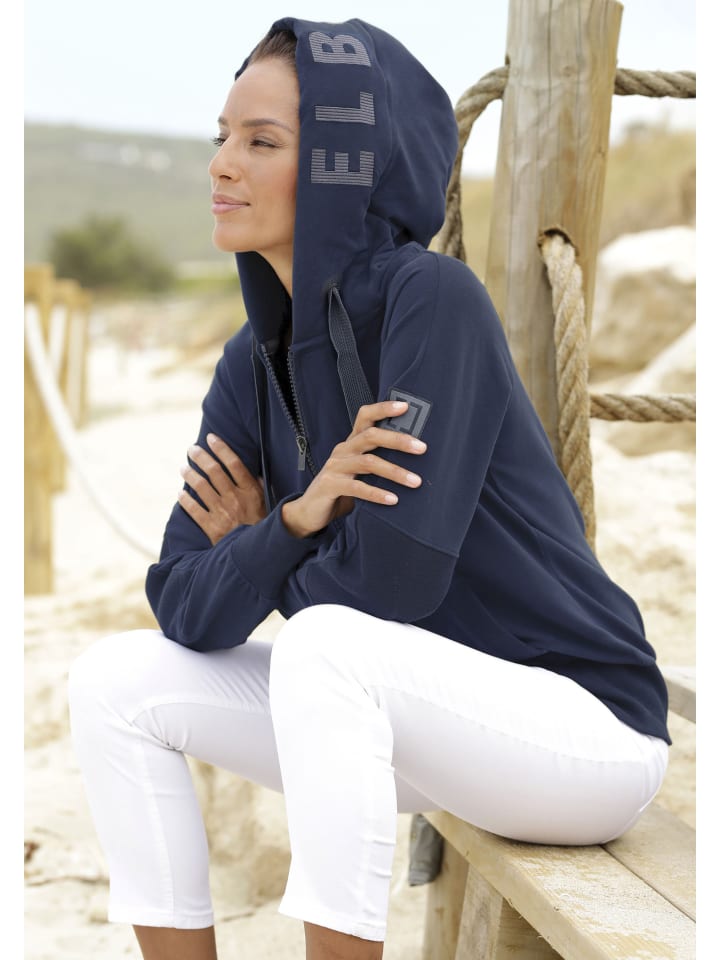 ELBSAND Sweatjacke in marine günstig kaufen