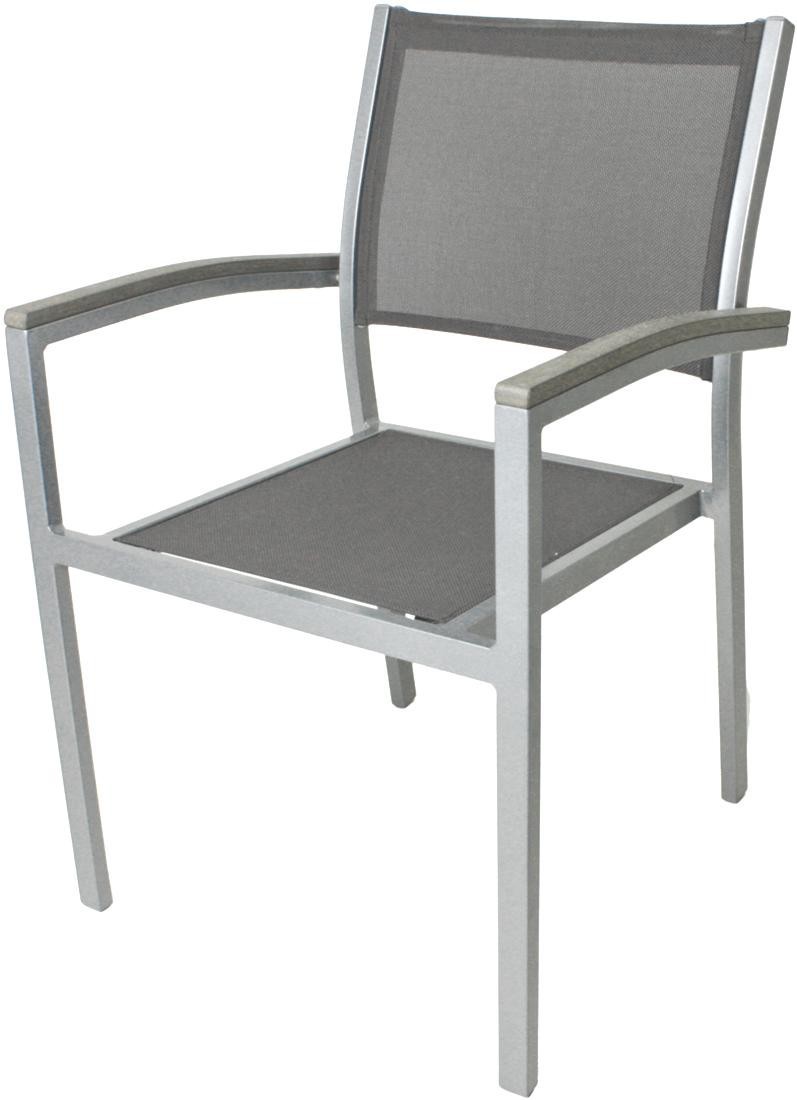 Garden Pleasure Harms Gruppe Grace 7tlg. / 1x Tisch / 6x Stapelstuhl