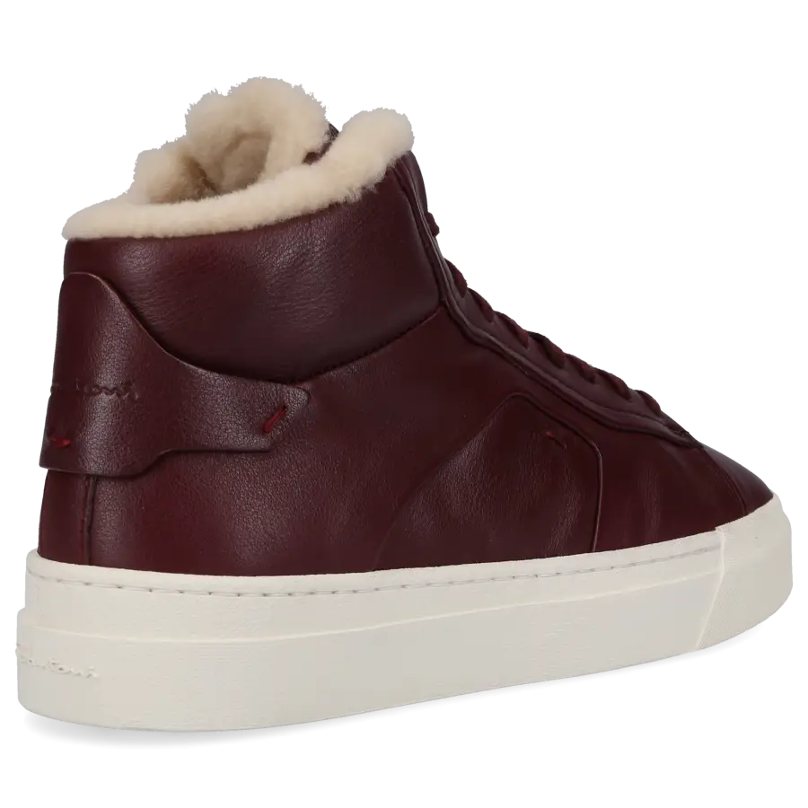 Santoni - Sneaker high 60943 Kalbsleder - rot