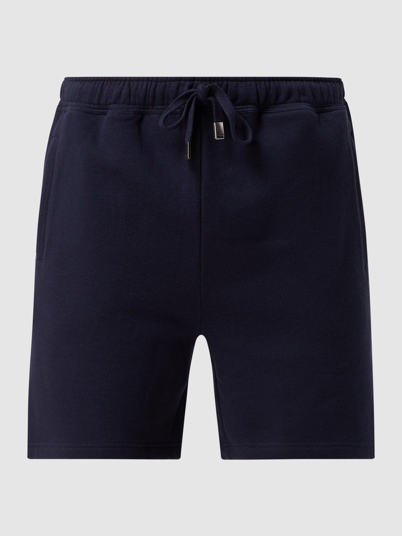 Sweatshorts mit elastischem Bund in dunkelblau
