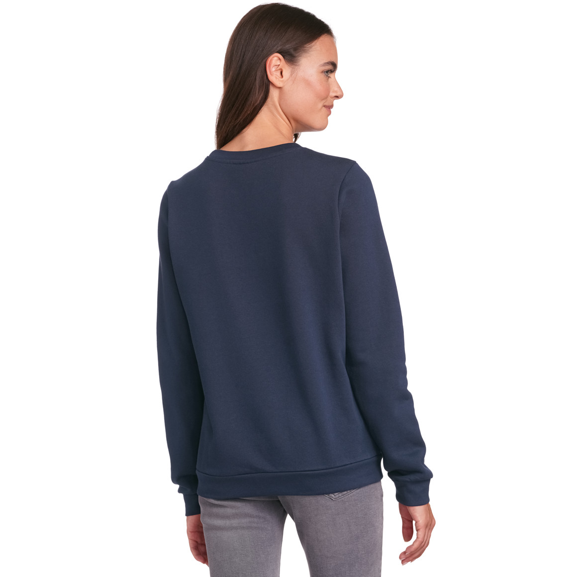 Damen Weihnachtssweatshirt mit Applikation dunkelblau