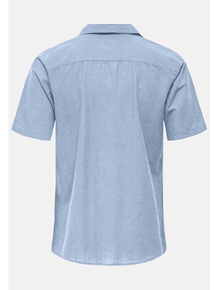 Only&Sons Hemd 'CANTLEY' in blau günstig kaufen