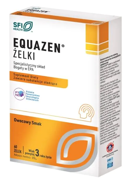 Ζελέ Equazen, Ωμέγα-3-6 λιπαρά οξέα για παιδιά άνω των 3 ετών, γεύση φρούτων