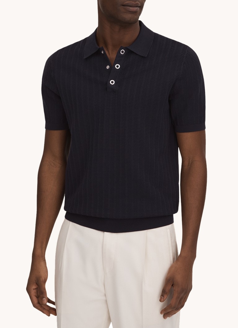 Reiss Pascose regular fit polo with texture