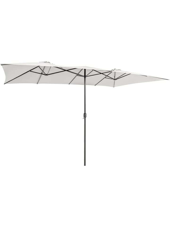 COSTWAY Doppelsonnenschirm 426x265cm in Beige günstig kaufen onesize