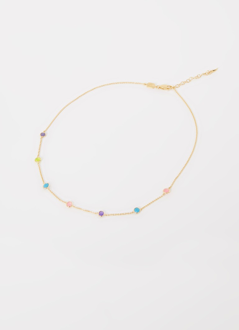Missoma Hot Rox Multi Gemstone necklace gold plated
