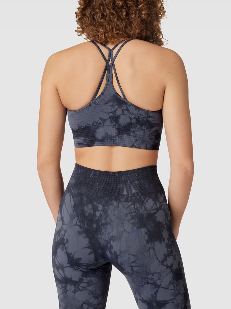 Bustier in Batik-Optik Modell 'Define Seamless Tie Dye' in dunkelblau