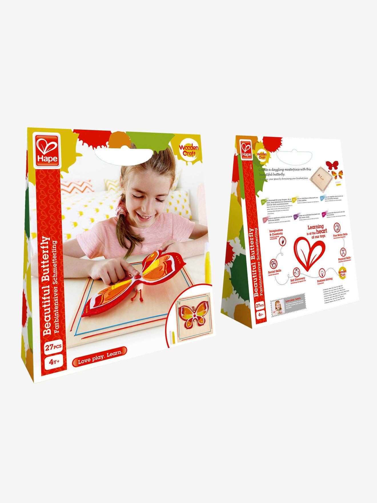 Kit cadre feutrine papillon multicolore