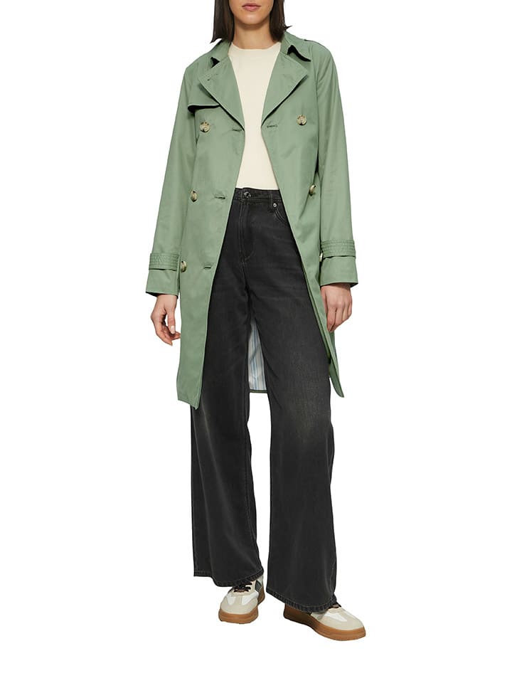 s.Oliver Trenchcoat in Grün günstig kaufen