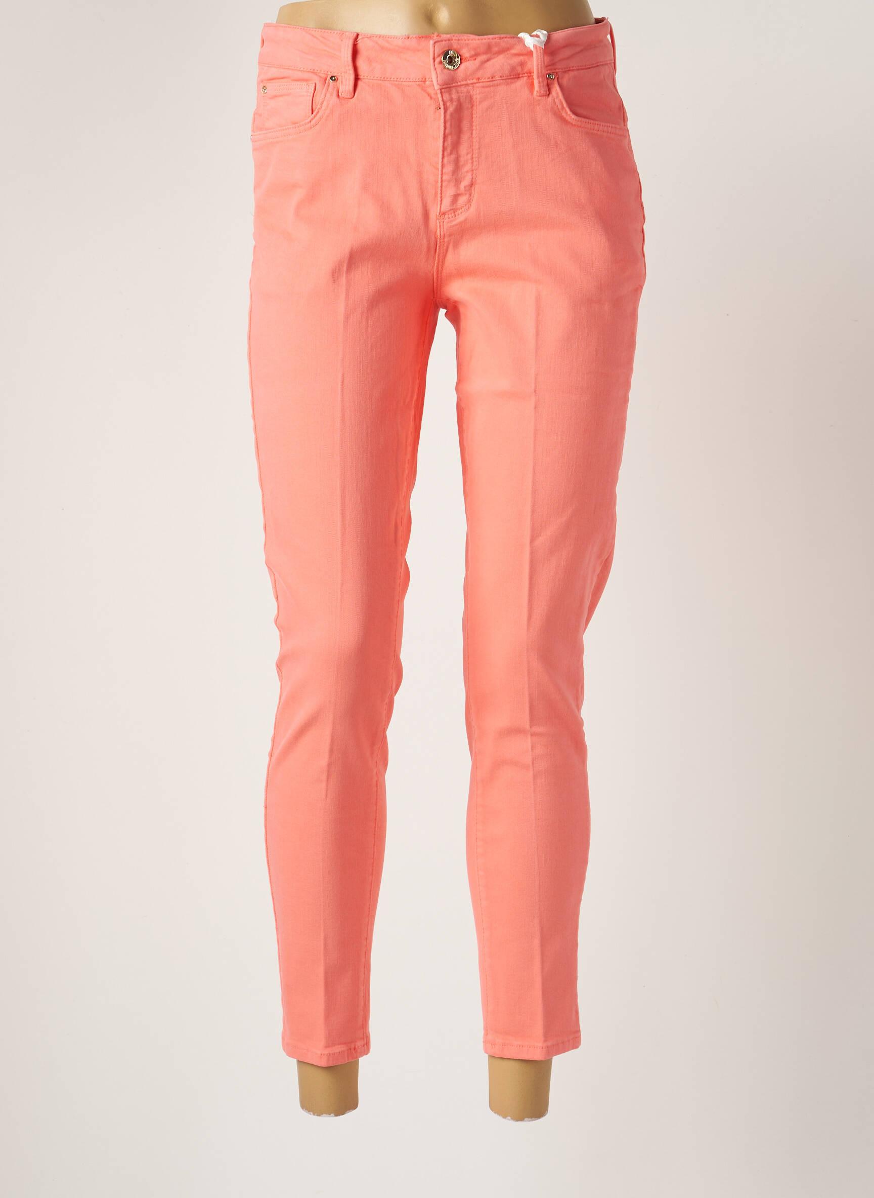 Fracomina Jeans Coupe Slim Femme couleur rose