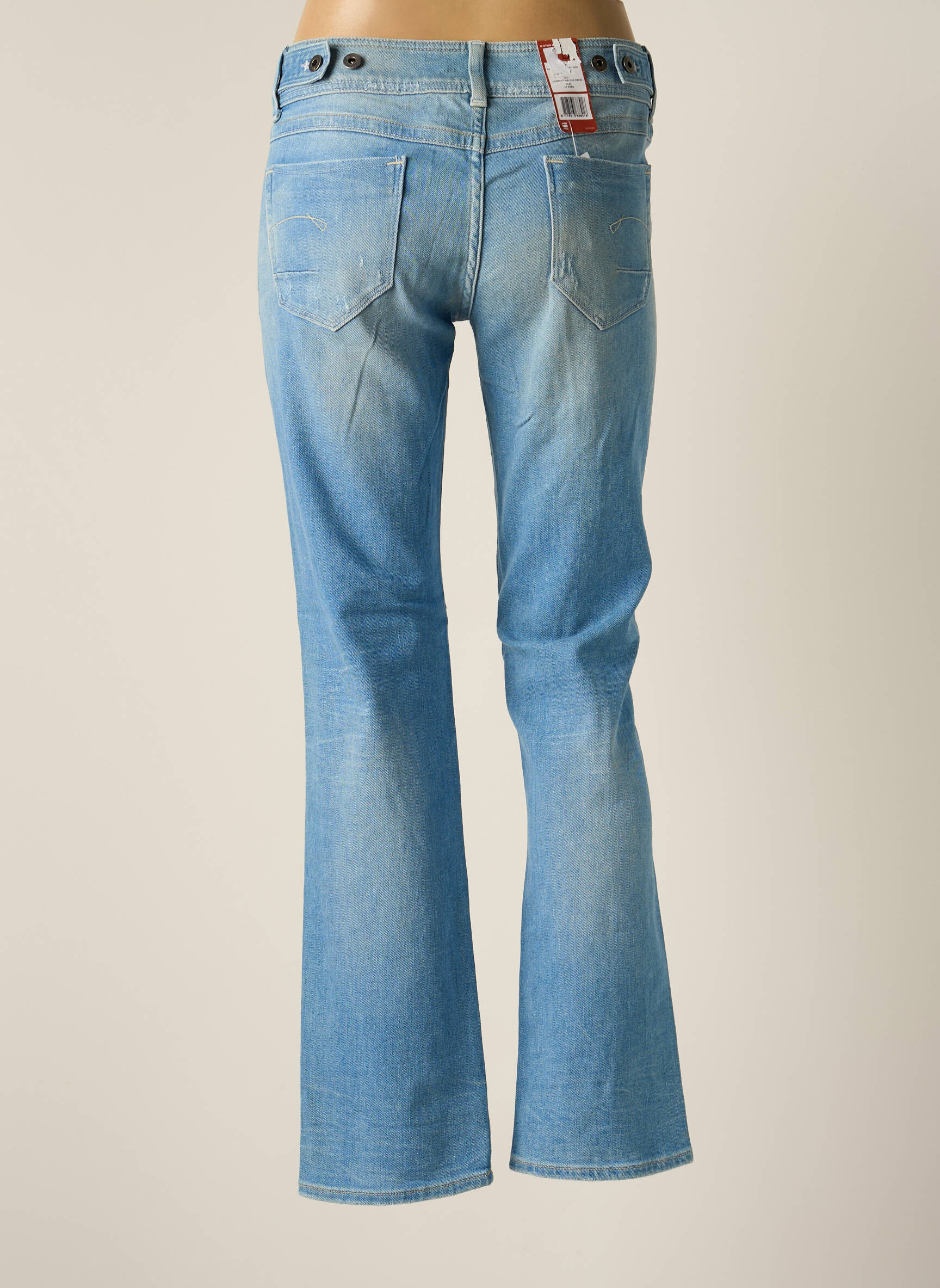 G Star Jeans Coupe Droite Femme couleur bleu