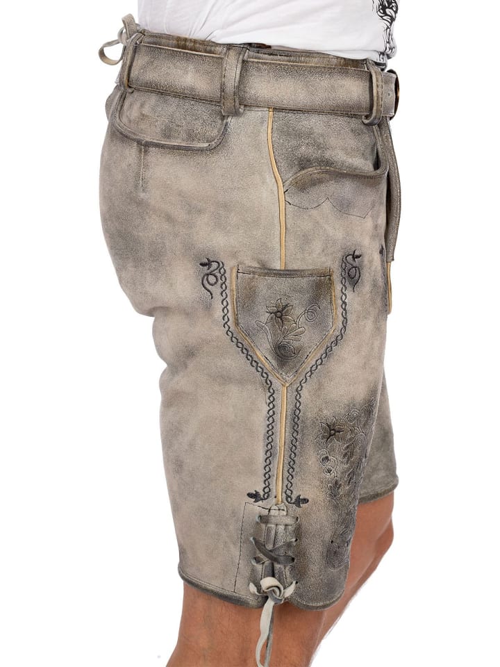 MADDOX Lederhose HOCHGERN in stein günstig kaufen 46