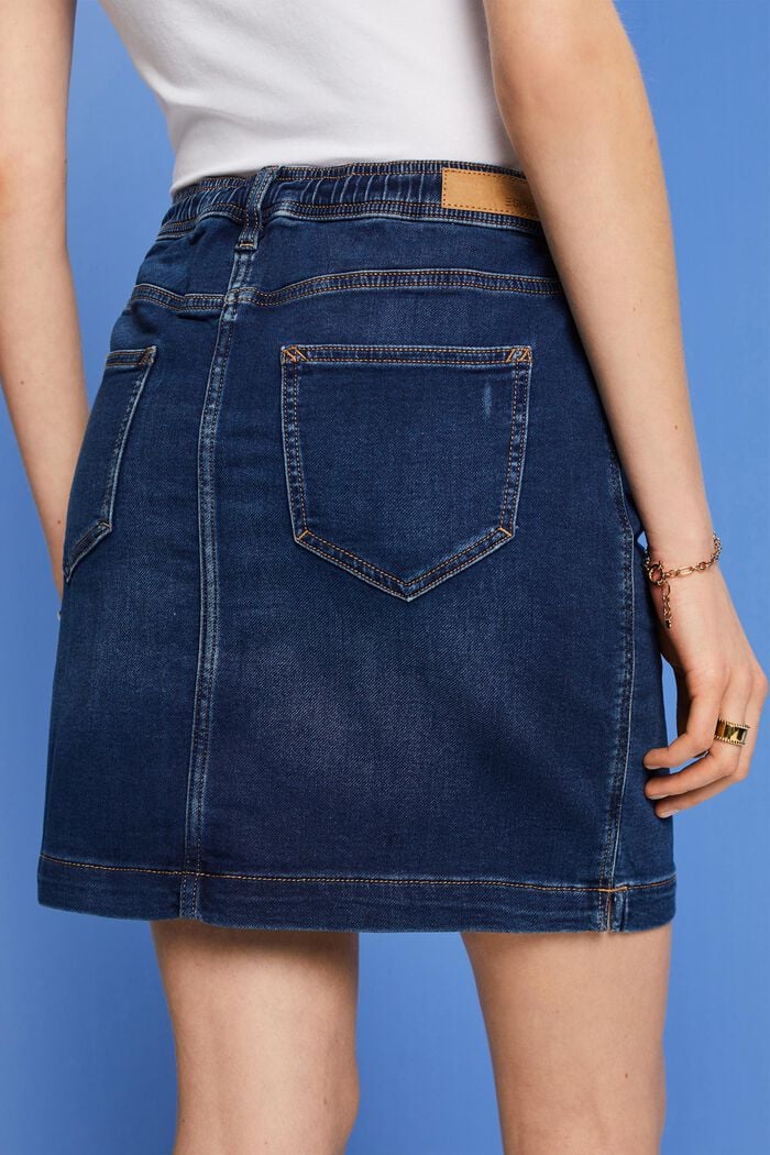 Jeans-Minirock im Jogger-Stil