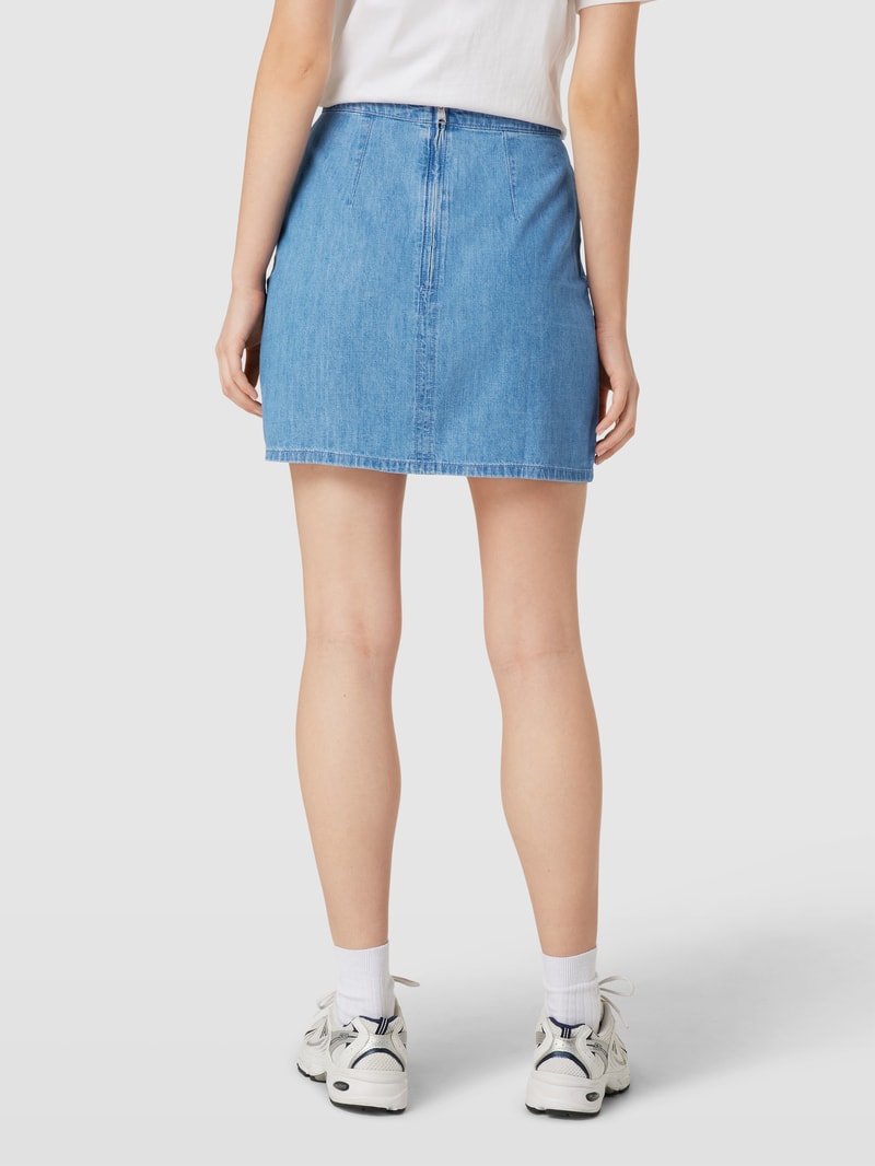 Jeansrock mit Label-Stitching Modell 'CHAMBRAY' in jeans