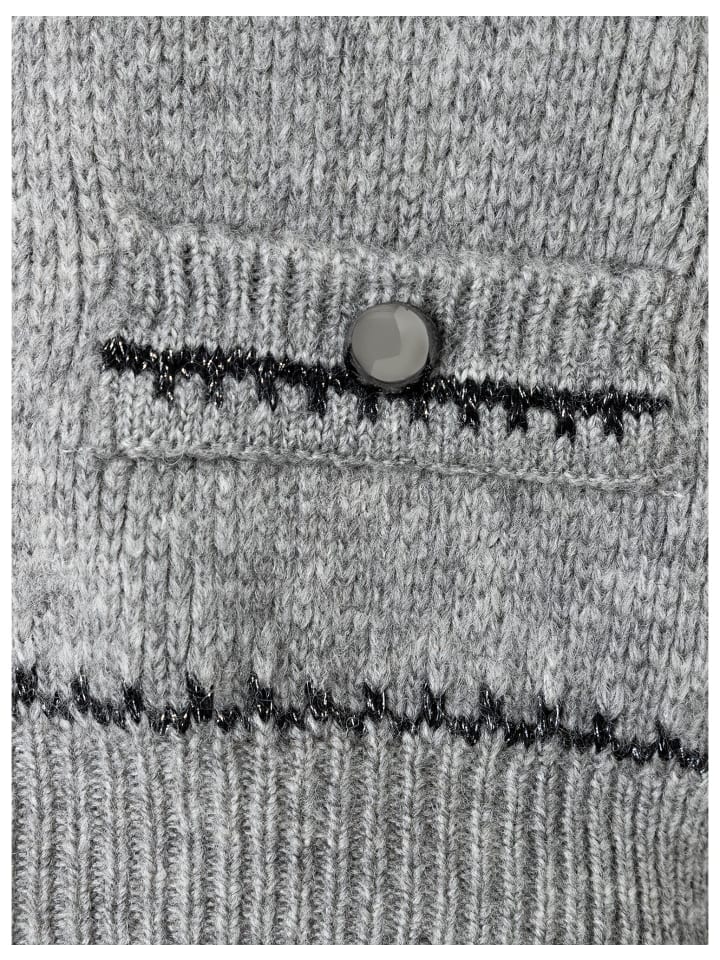 More & More Strickjacke in grau günstig kaufen