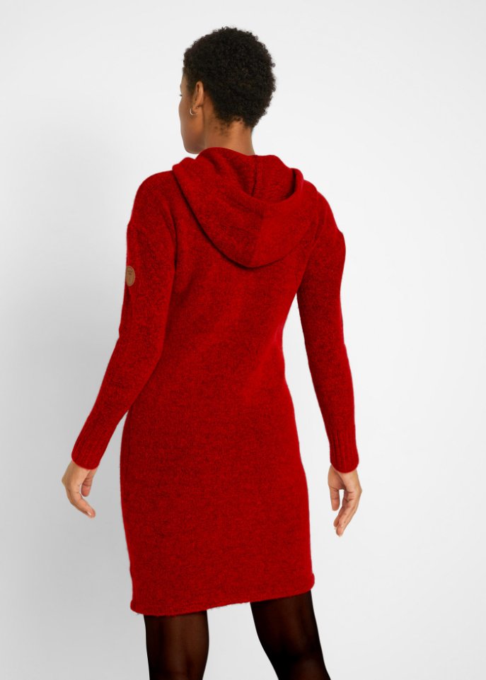 Strickkleid mit Kapuze