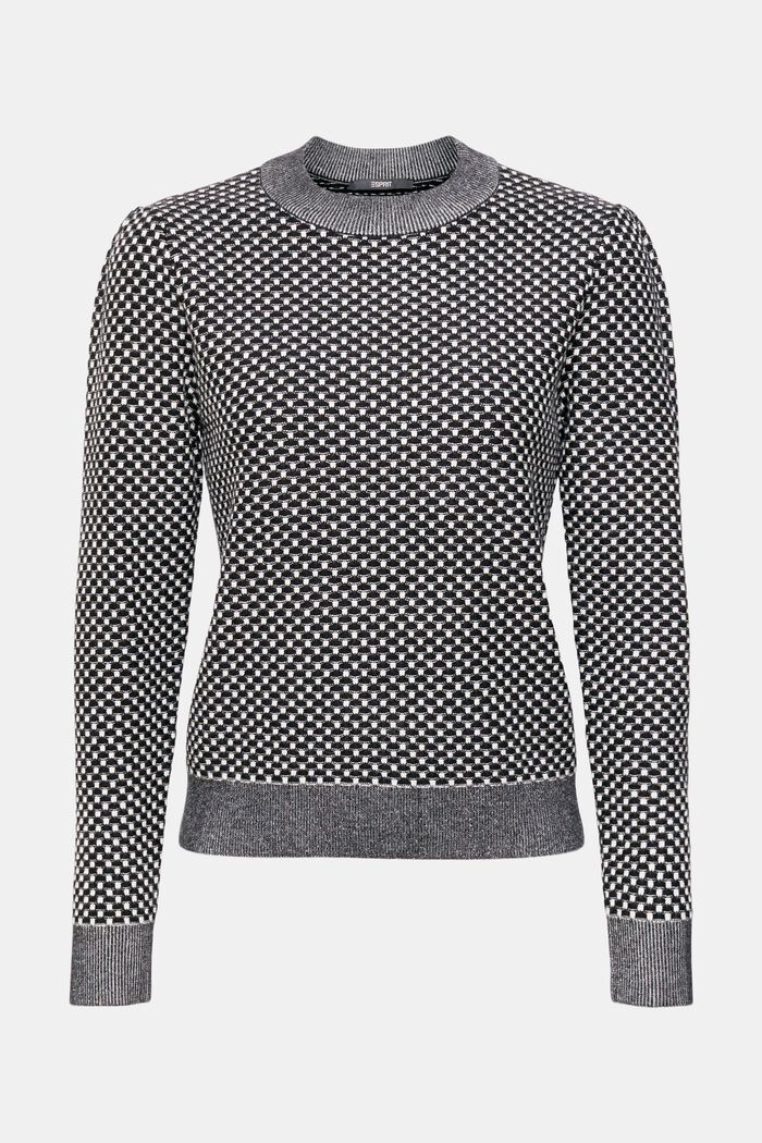 Zweifarbiger Strickpullover, LENZING™ ECOVERO™