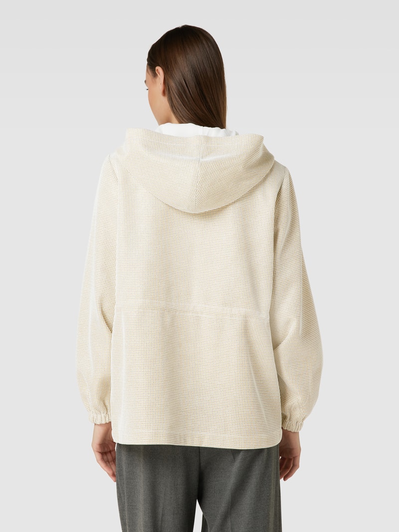 Sweatjacke mit Eingrifftaschen in offwhite