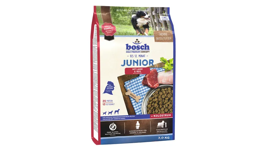 bosch Dog Hundetrockenfutter Junior Lamm & Reis 3 kg 3 kg