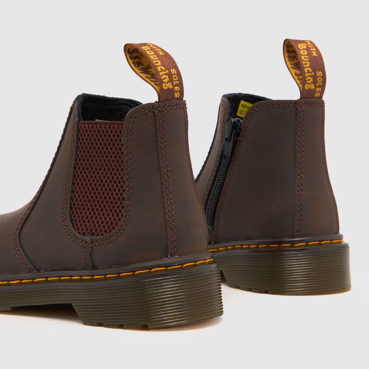 Dr Martens mörkbruna 2976 Junior stövlar