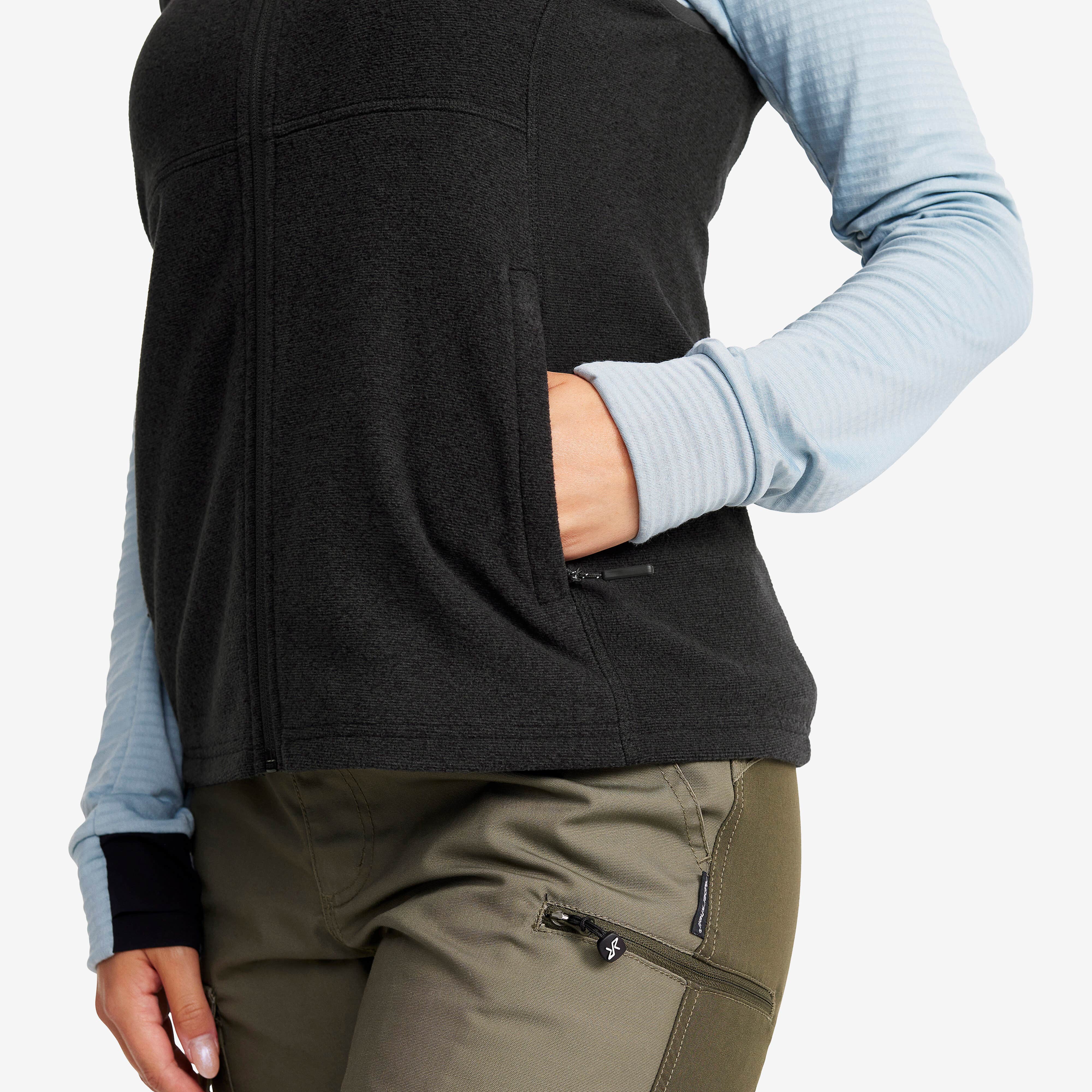 Essential Fleece Vest Femme Black