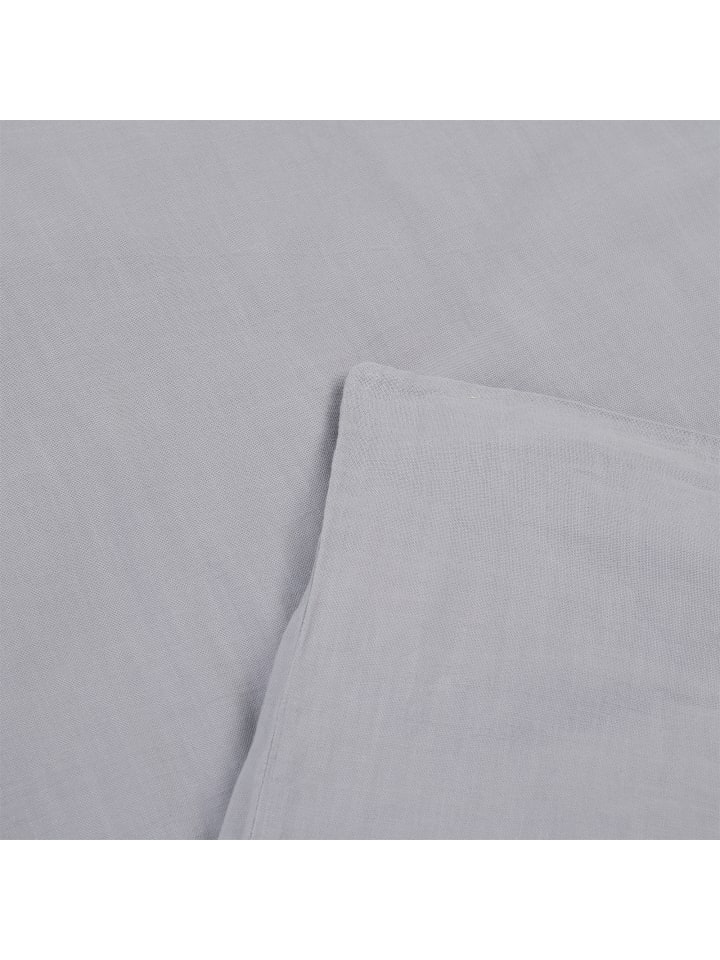 Sansibar Bettwäsche Leinen Look in Grau günstig kaufen