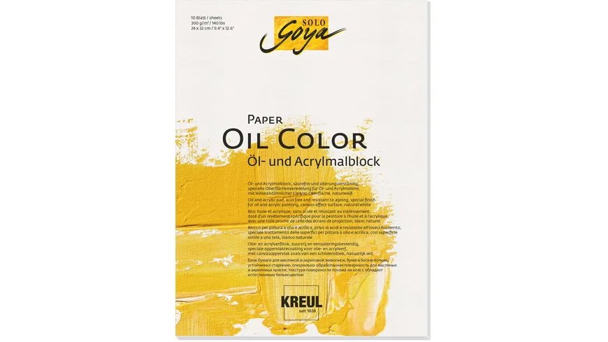 KREUL Solo Goya Künstlerblock Paper Oil