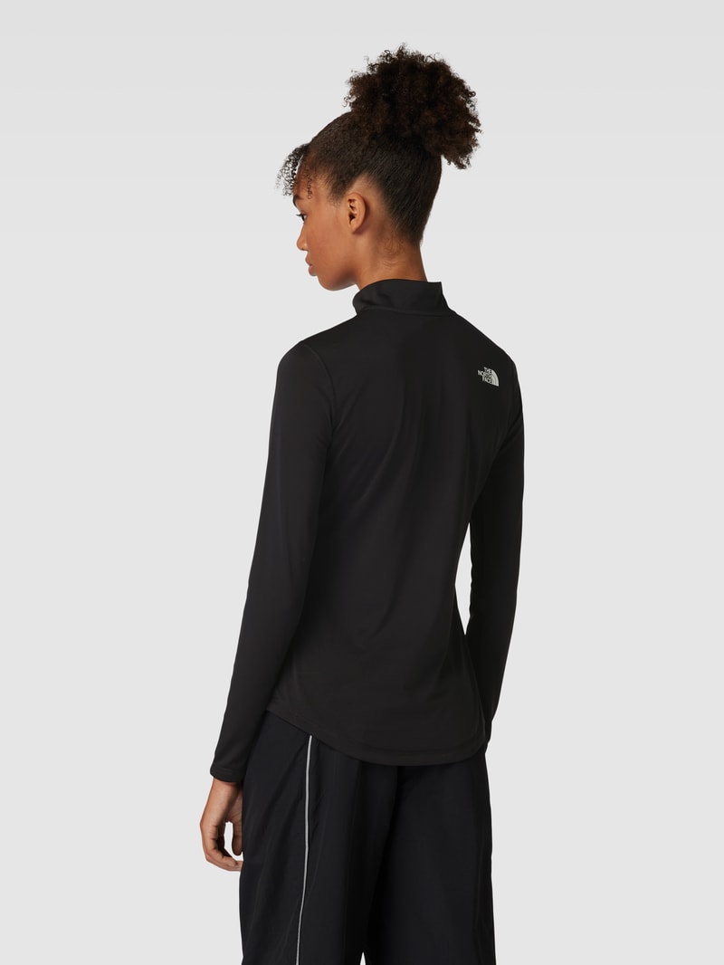 Sweatshirt mit Label-Print in schwarz