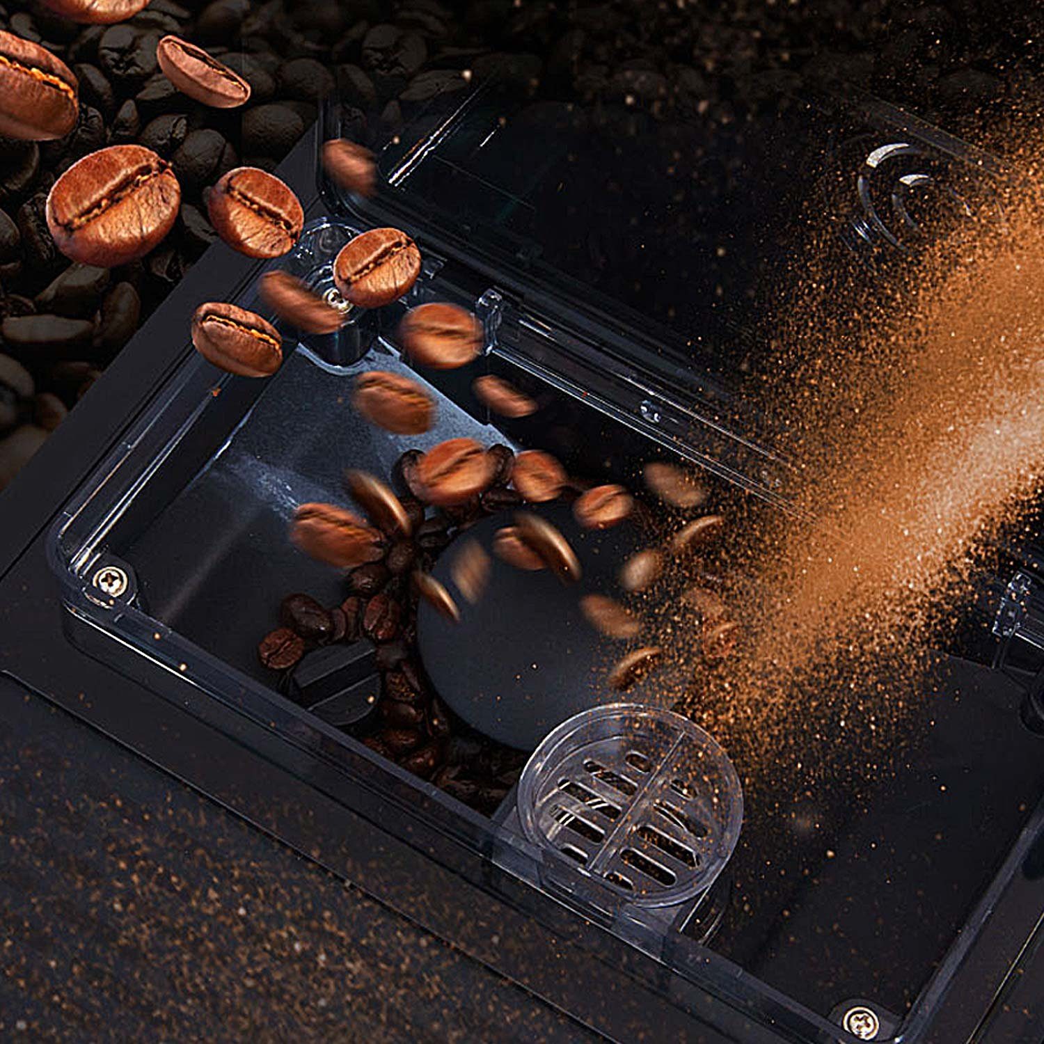 Acopino Kaffeevollautomat Vittoria, 6 Heißgetränke mit ONE Touch-Funktion, großes Farb-Grafikdisplay