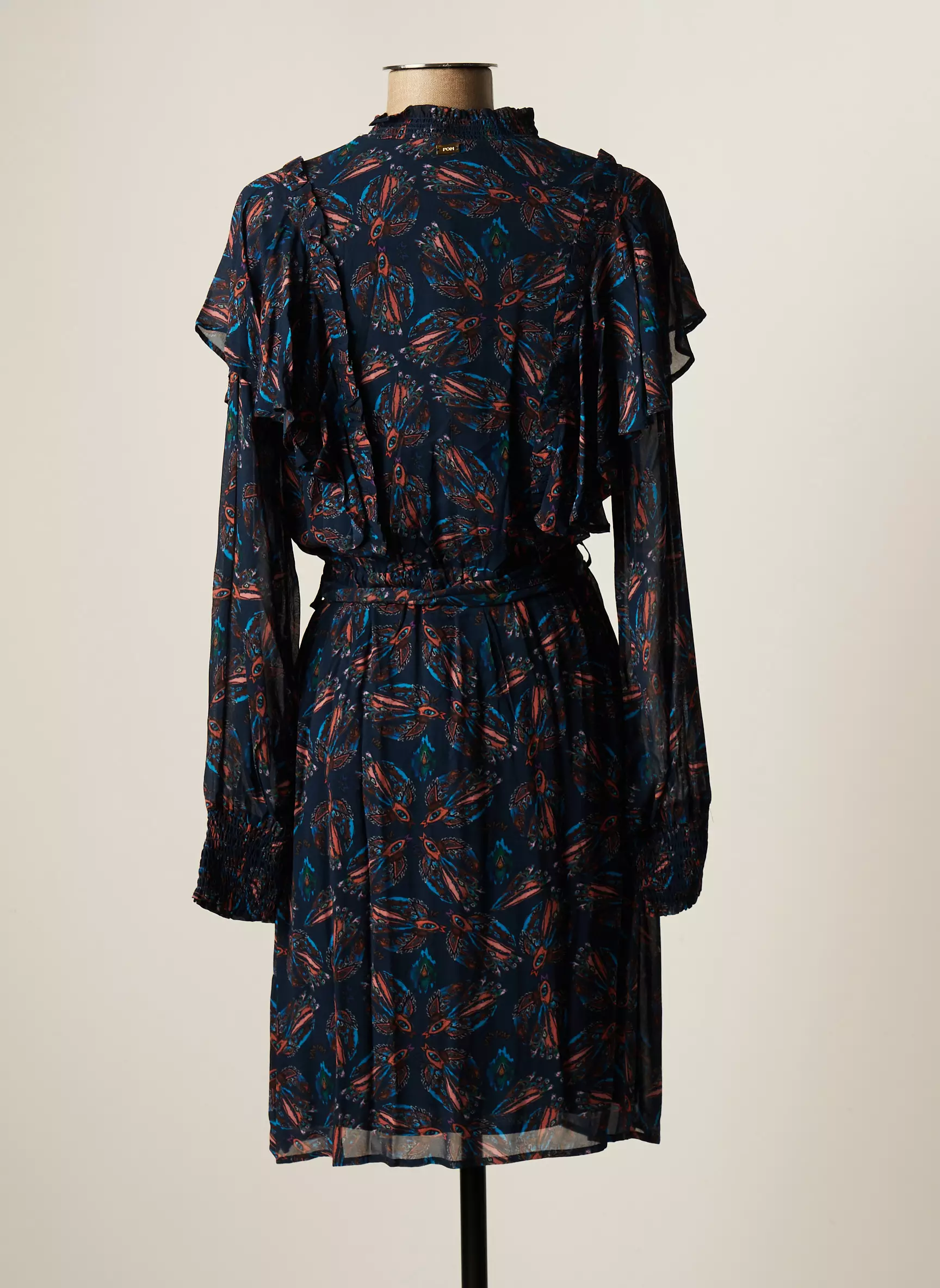 Pom Amsterdam Robes Mi Longues Femme couleur bleu