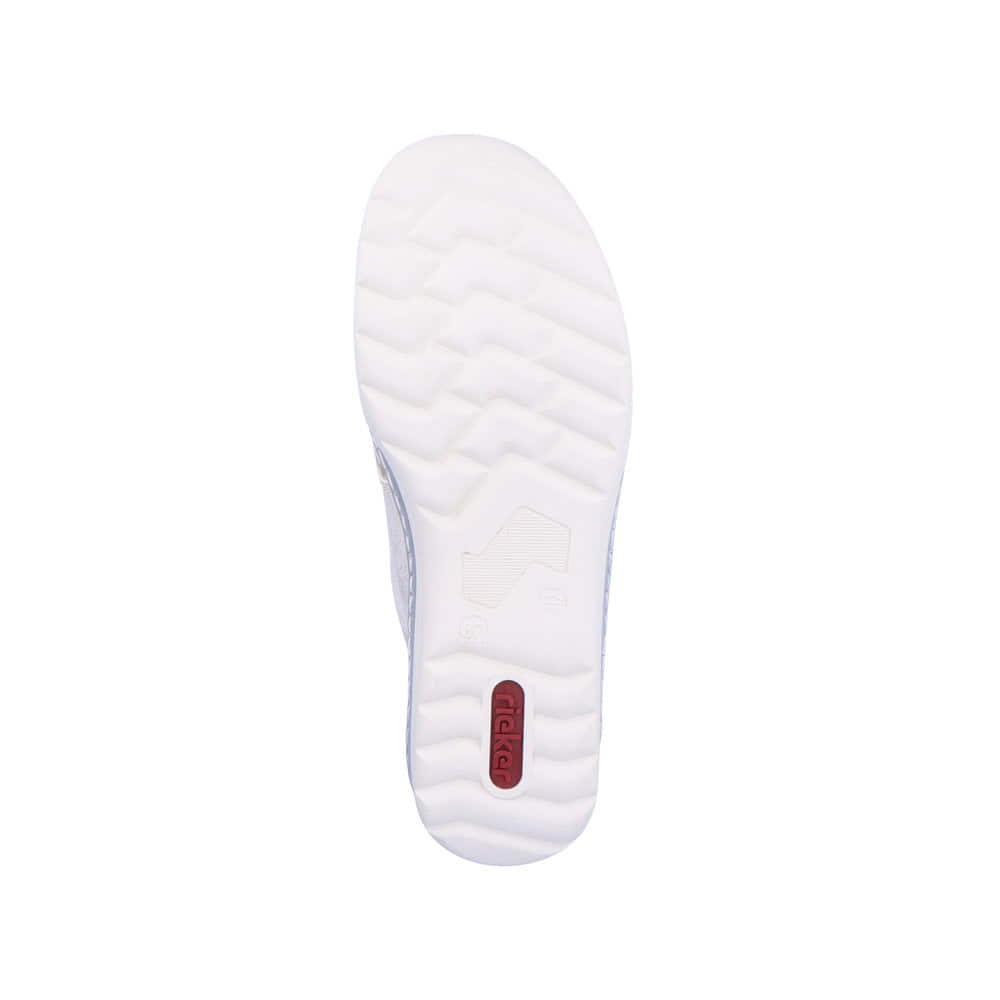 Rieker Damen Slipper champagner-metallic