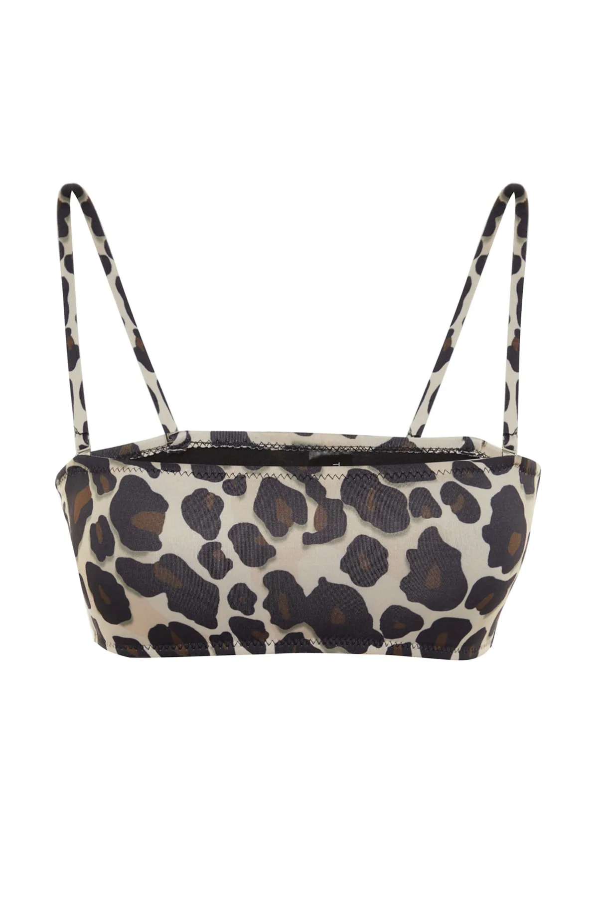 Trendyol Collection  Bandeau-Bikinioberteil mit Leopardenmuster TBESS21BU0044