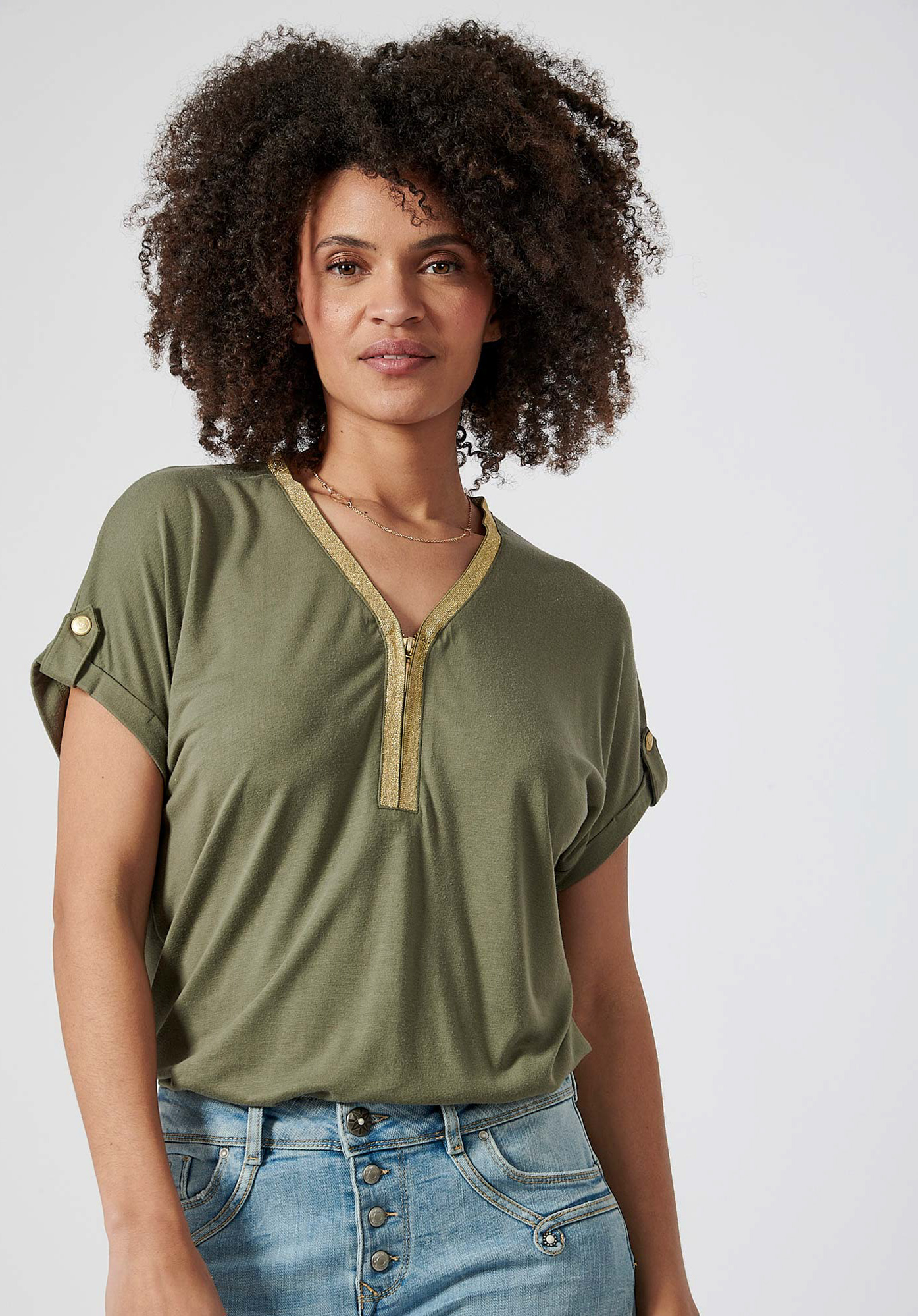 FROZY  T-shirt kaki femme