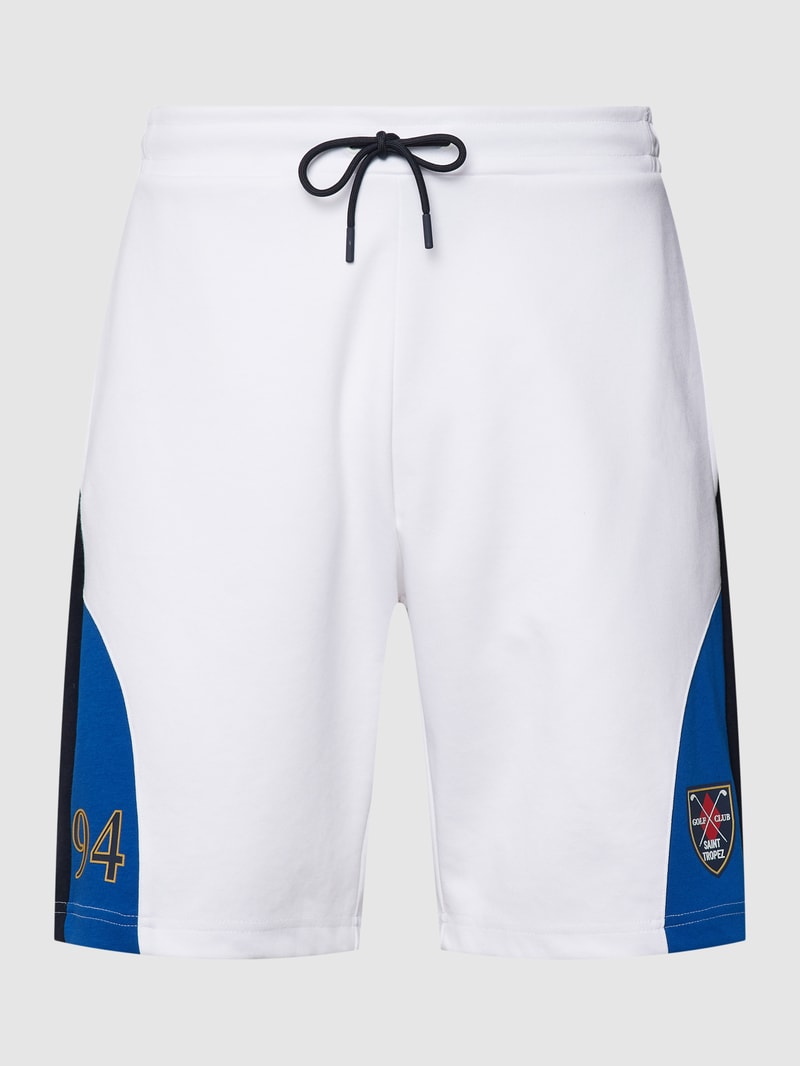 Shorts mit Motiv-Print in weiß