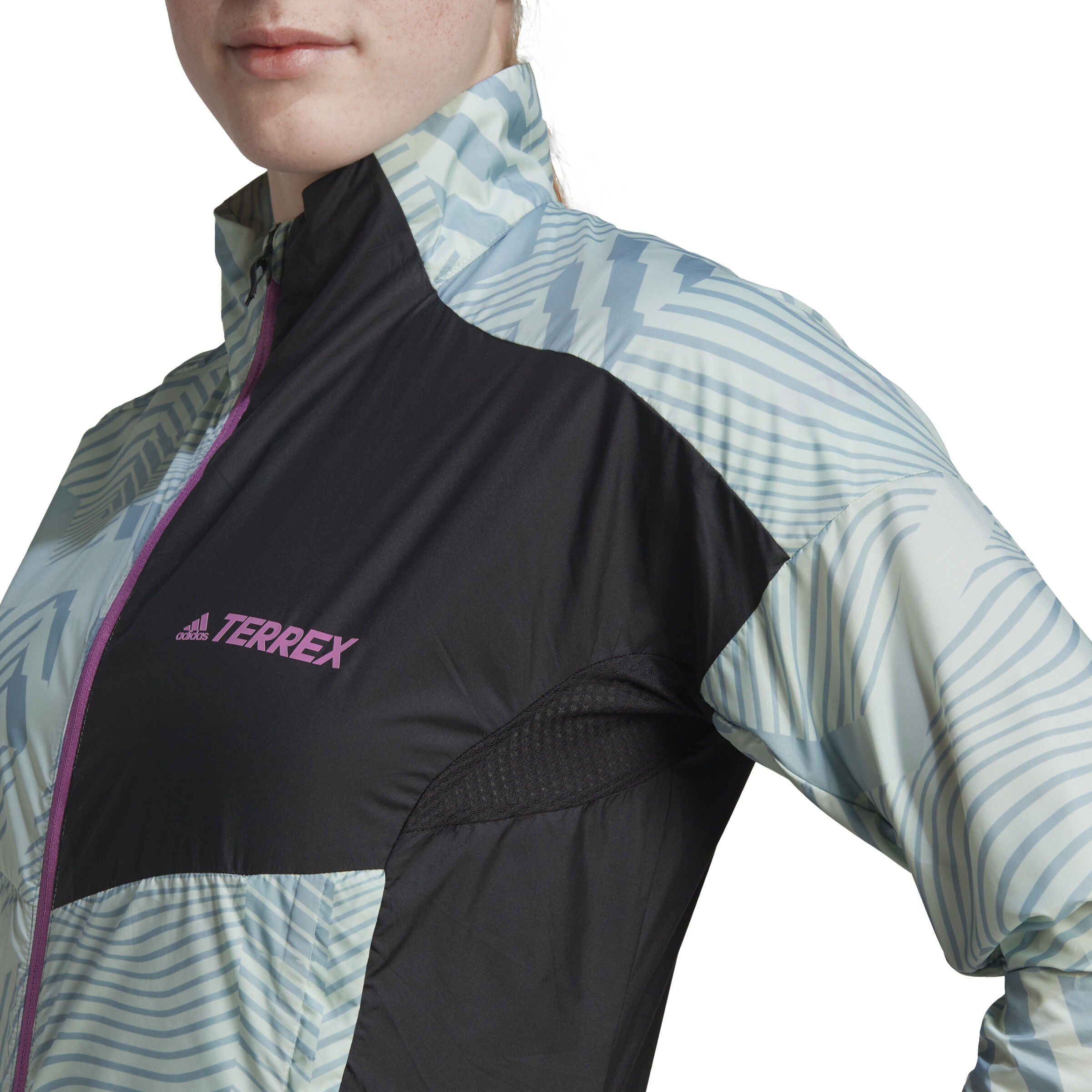 Trail Wind Laufjacke Damen - Mehrfarbig