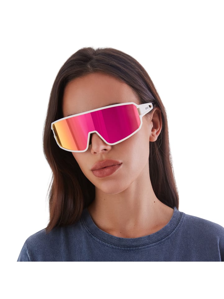YEAZ SUNWAVE Sport-Sonnenbrille Creme White/Pink in pink günstig kaufen onesize