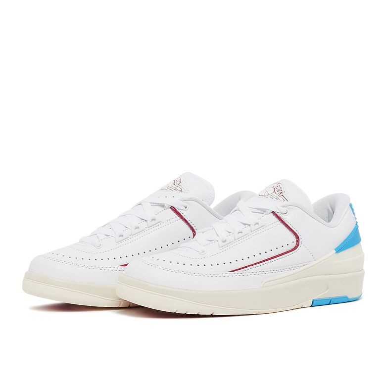 JORDAN Air Jordan 2 Retro Low “UNC to Chicago” white/gym red-dk powder blue