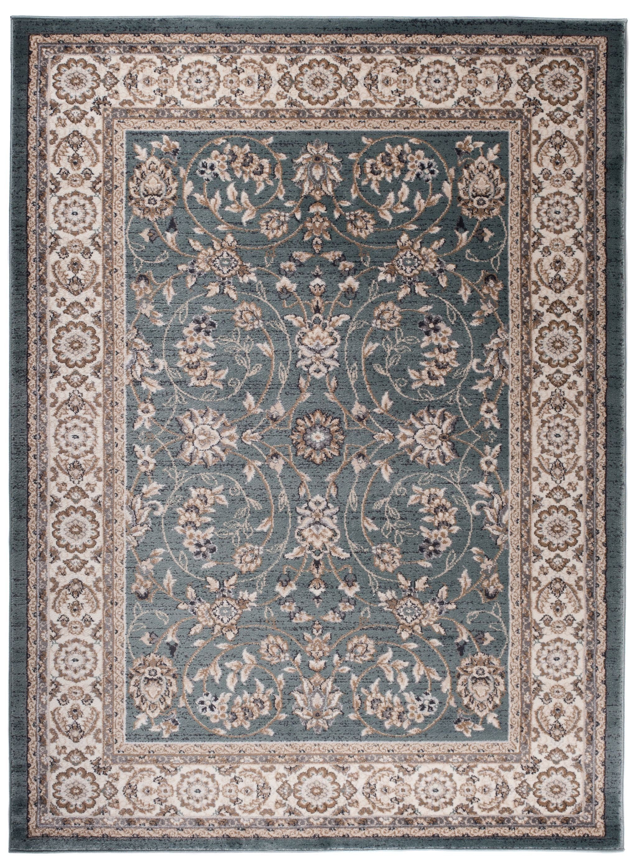 Orientteppich Oriente Teppich - Traditioneller Teppich Orient Blau, Mazovia, 60 x 100 cm, Geeignet für Fußbodenheizung, Pflegeleicht, Wohnzimmerteppich