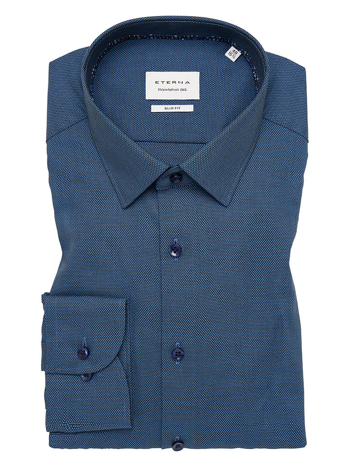 Eterna Hemd - Slim fit - in Dunkelblau günstig kaufen