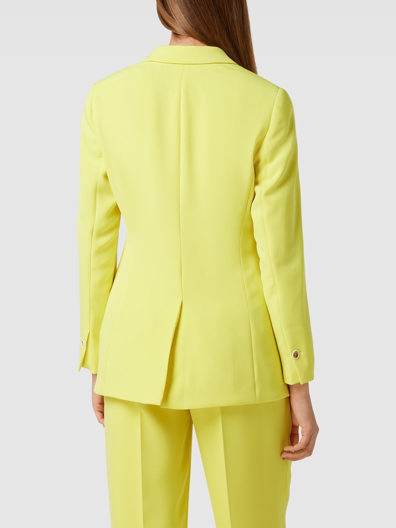 Blazer mit Knopfverschluss Modell 'A GLIMPSE OF SUNSHI' in neon gelb