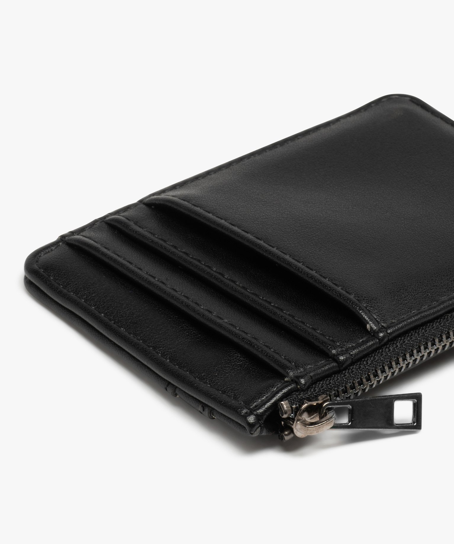 Porte-monnaie compact homme noir | GEMO