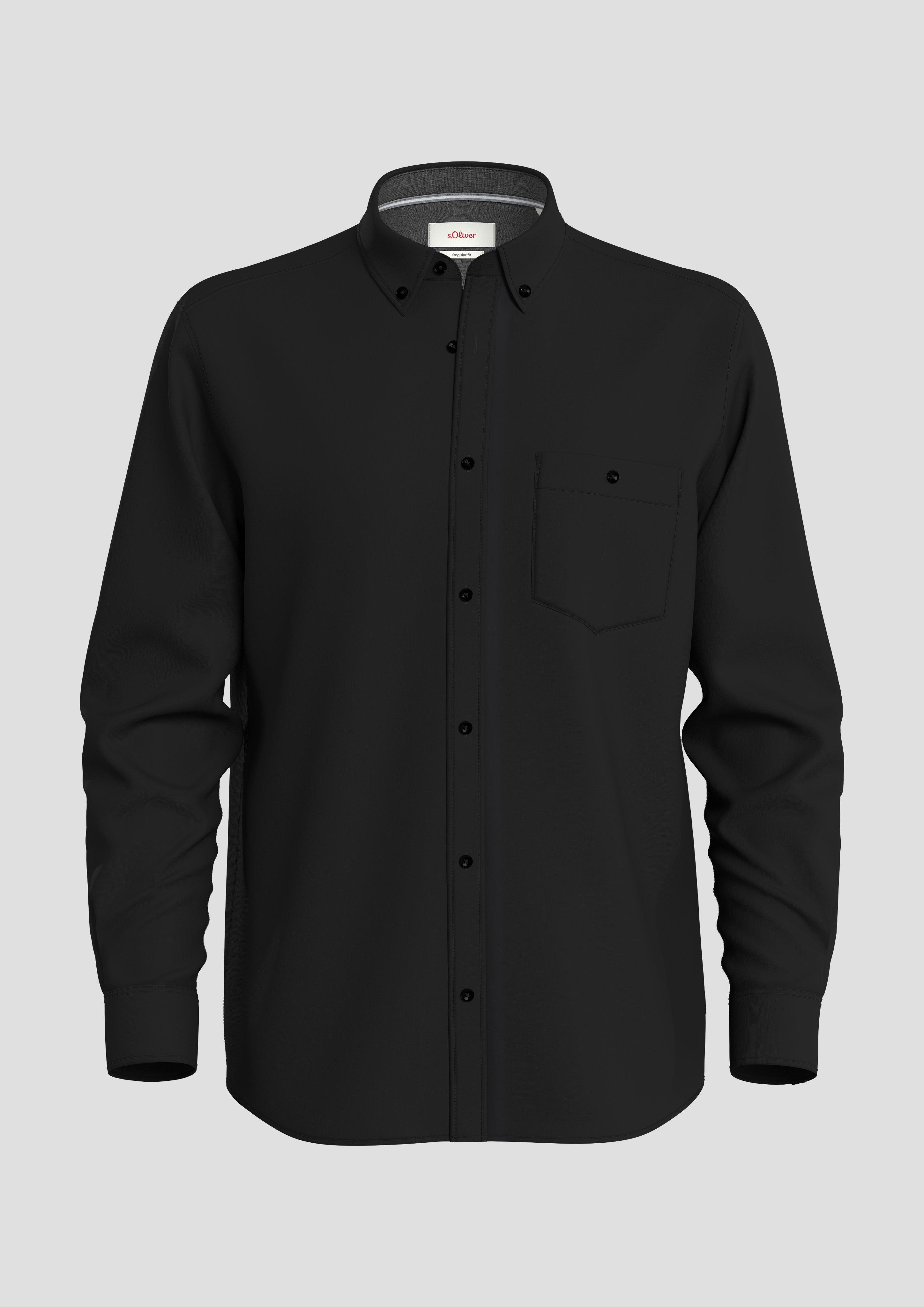 Slim: Hemd aus Popeline  2137933-9999