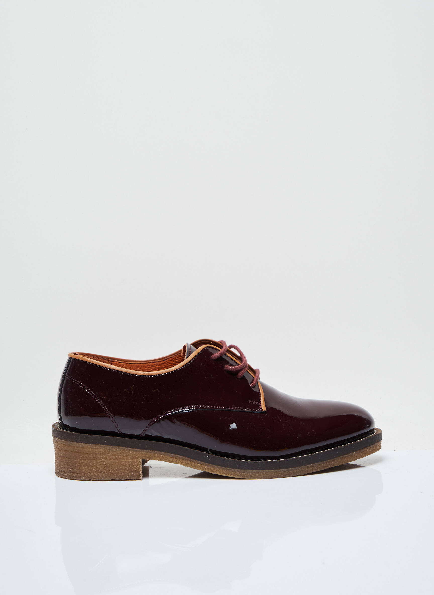 Cirage Derby Femme couleur rouge