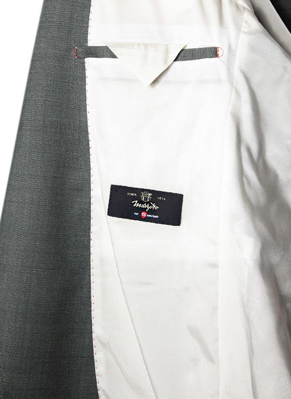 CG, Anzug, Slim Fit, Schurwoll-Stretch, salbei meliert