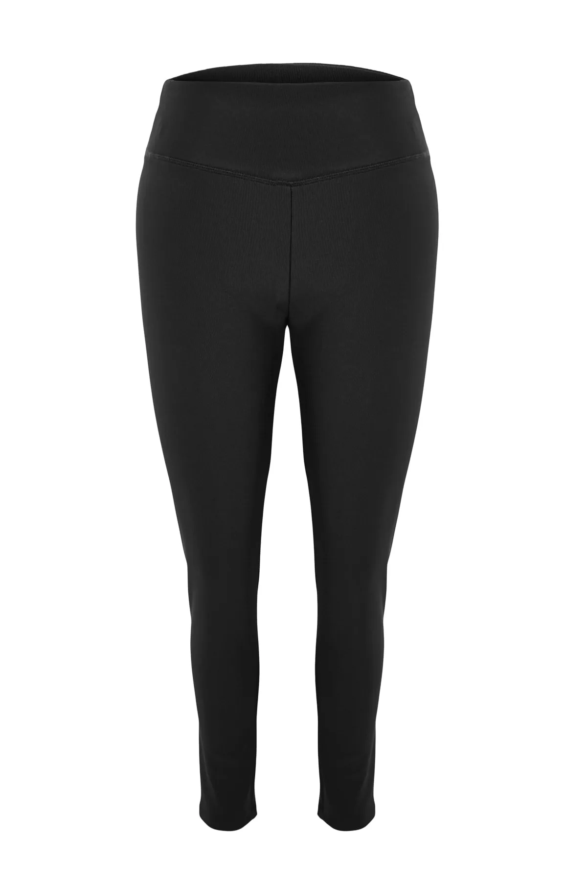 Trendyol Curve  Schwarze schnurgebundene Strickstrumpfhose TBBAW23AY00009