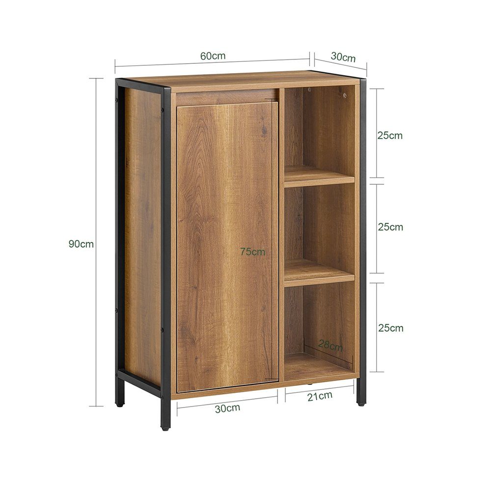 SoBuy Wäscheschrank BZR65 mit ausklappbarem Wäschesäcken Wäschesack Wäschetruhe