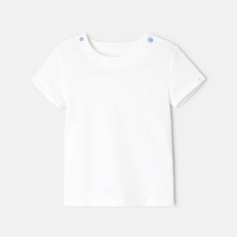Ensemble bébé en jersey et molleton de coton bio bleu Absorba
