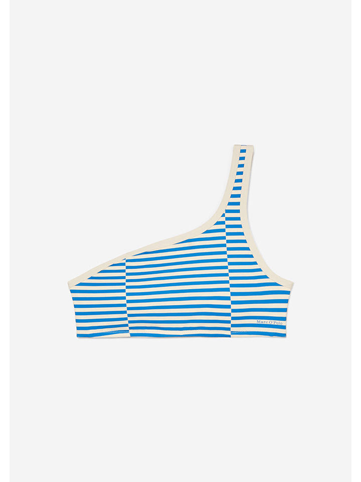 Marc O´Polo Bikini-Oberteil in Blau/ Weiß günstig kaufen