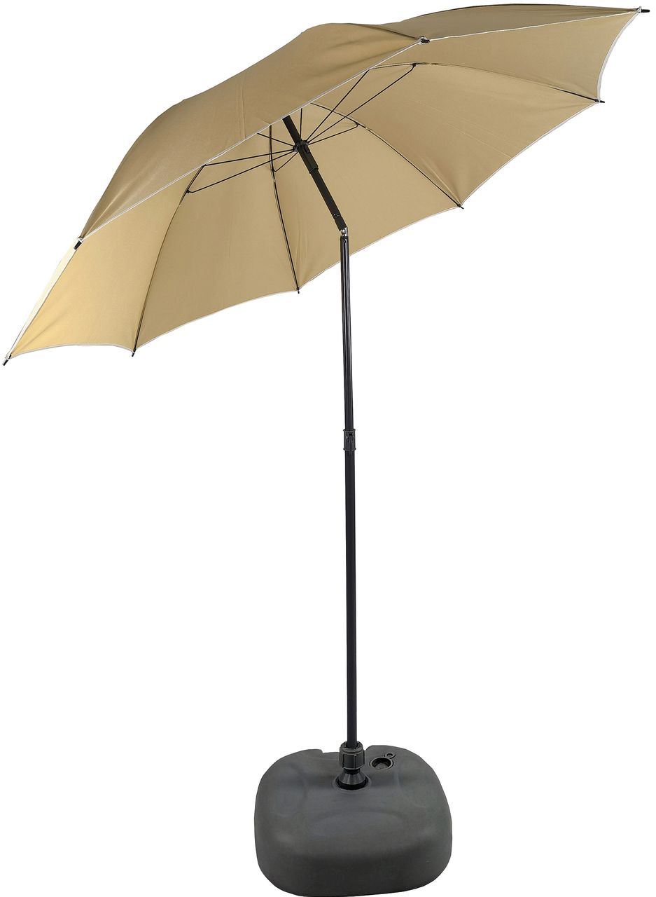 VCM Strand-Sonnenschirm Ø 1,8m Taupe
