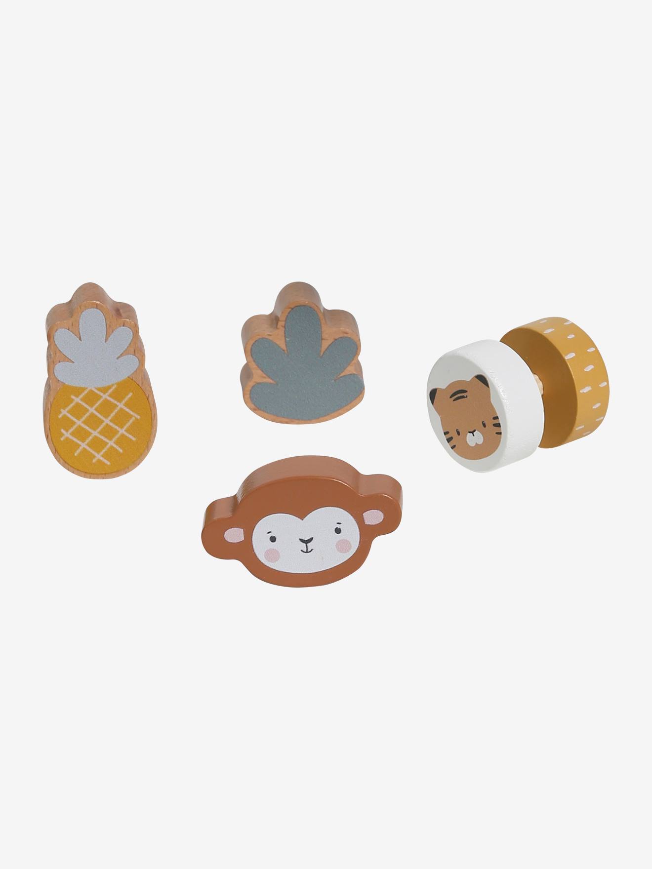 Vertbaudet Kleiner Baby Activity-Würfel TANSANIA aus Holz FSC - grün